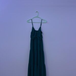 Teal prom dress